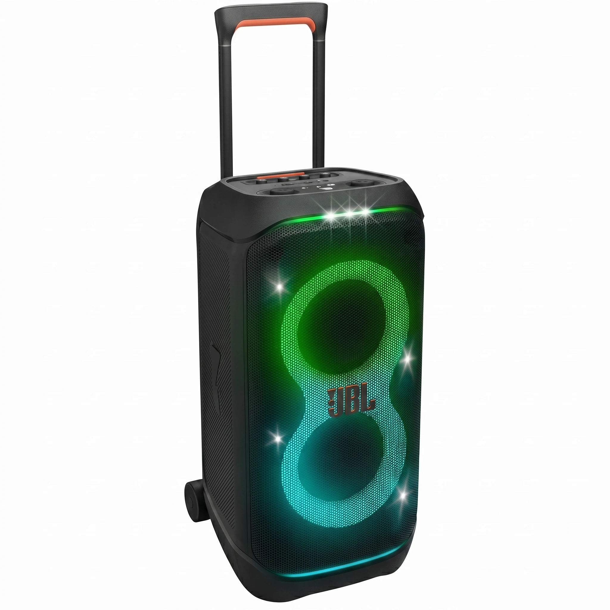Caixa de som JBL PartyBox Stage 320 Preta e Branca