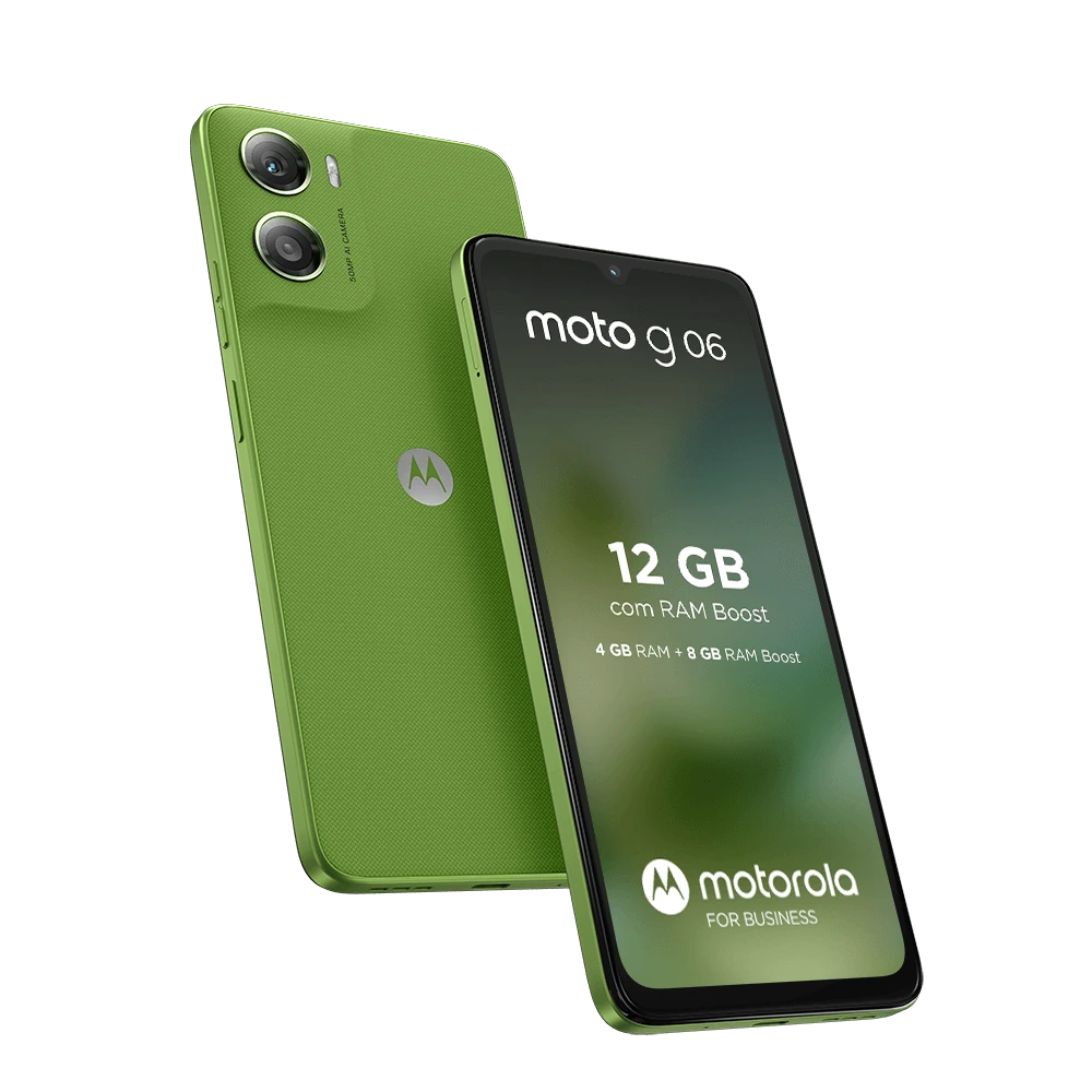 Smartphone MOTOROLA G06 4G 4GB RAM + 256GB (BEGE E VERDE)